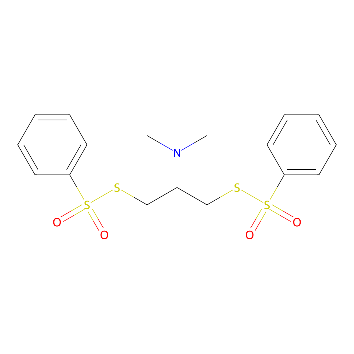 Bensultap molecular structure, CAS 17606-31-4