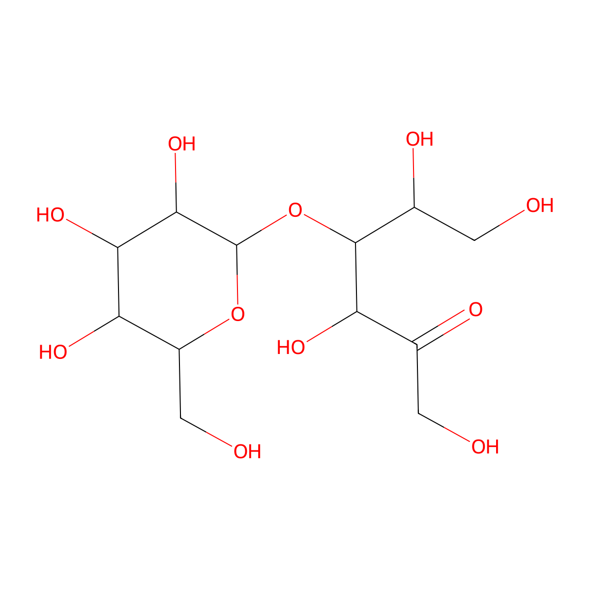 Maltulose molecular structure, CAS 17606-72-3