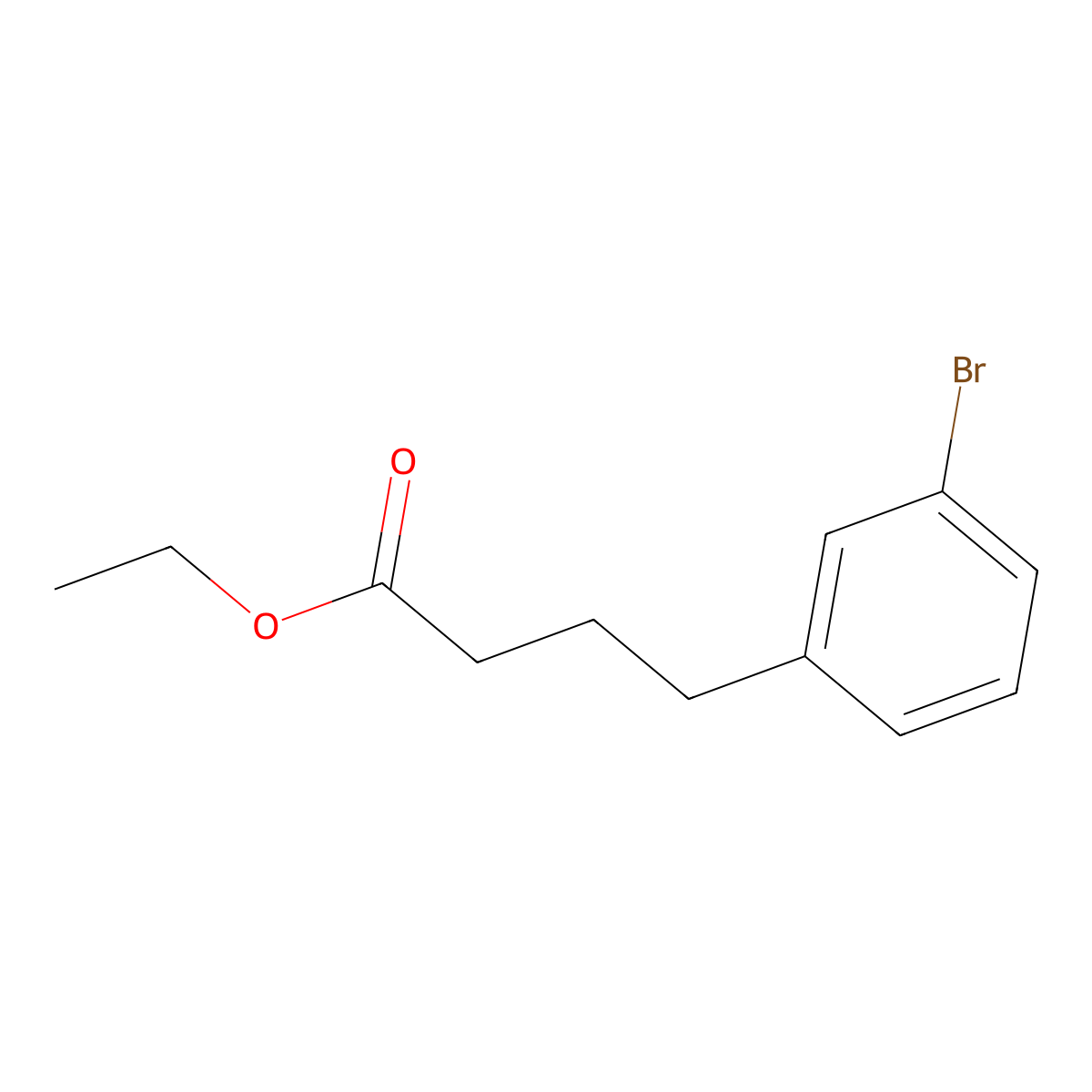 Ethyl 4-(3-bromophenyl)butanoate molecular structure, CAS 176088-58-7