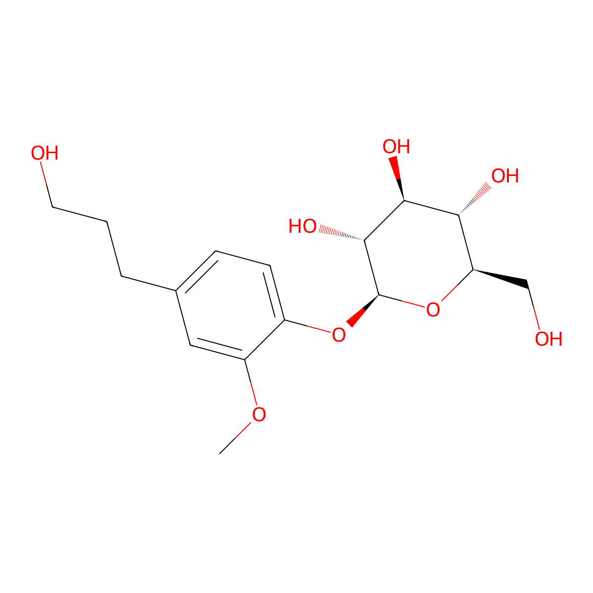 Dihydroconiferin molecular structure, CAS 17609-06-2
