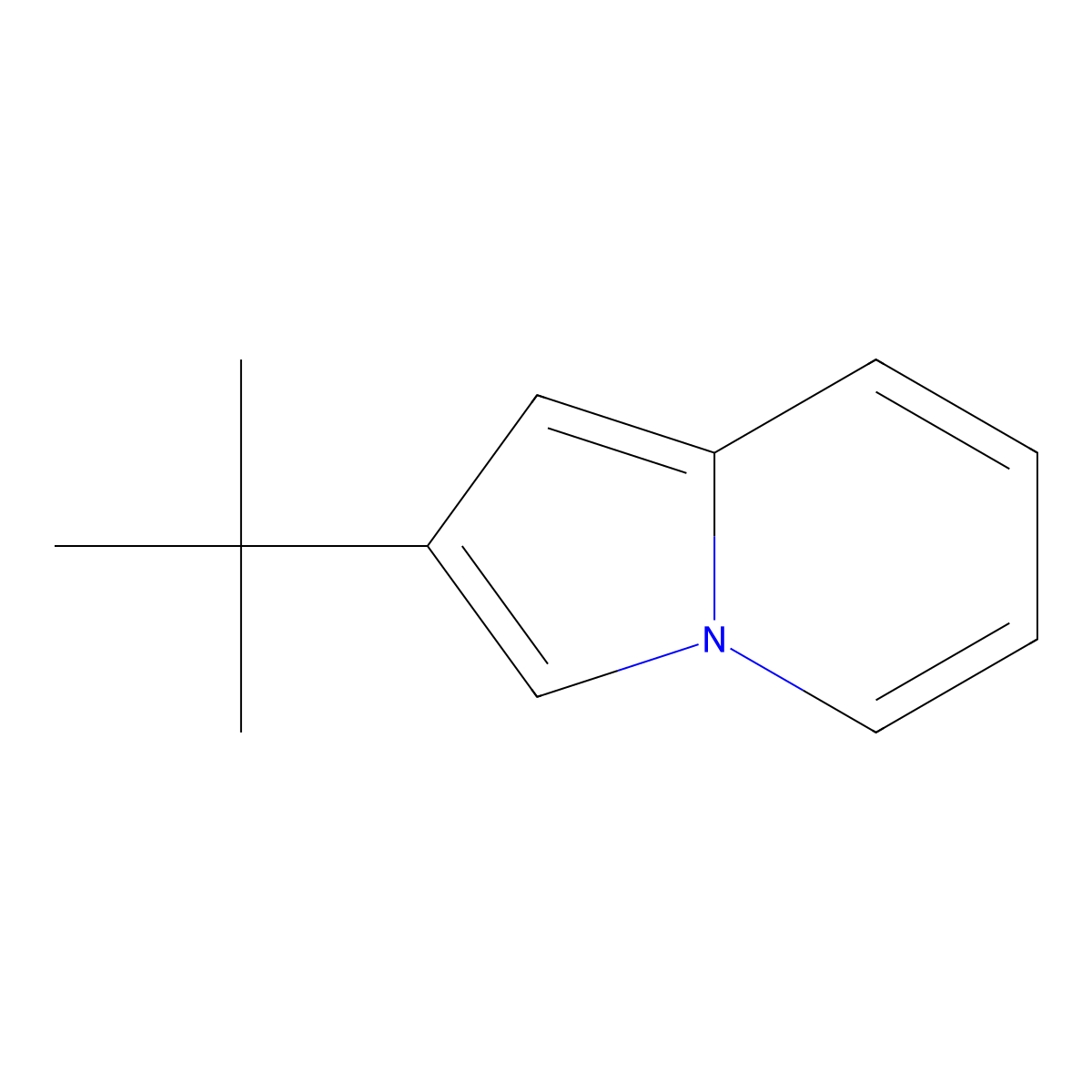 2-tert-Butylindolizine molecular structure, CAS 1761-09-7