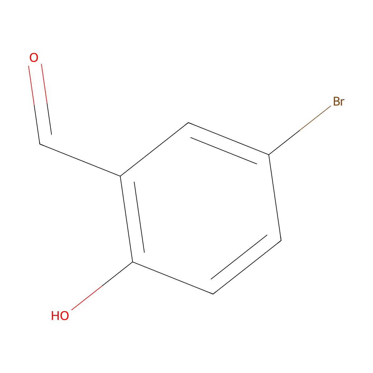 5-Bromosalicylaldehyde molecular structure, CAS 1761-61-1
