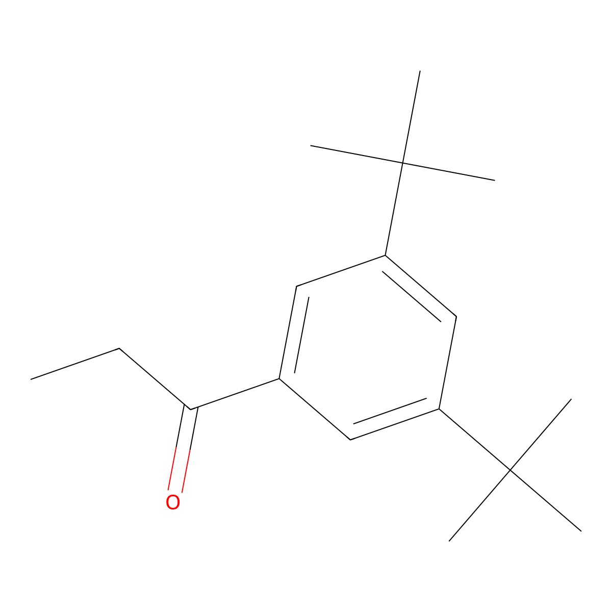 1-[3,5-Bis(1,1-dimethylethyl)phenyl]-1-propanone molecular structure, CAS 17610-02-5