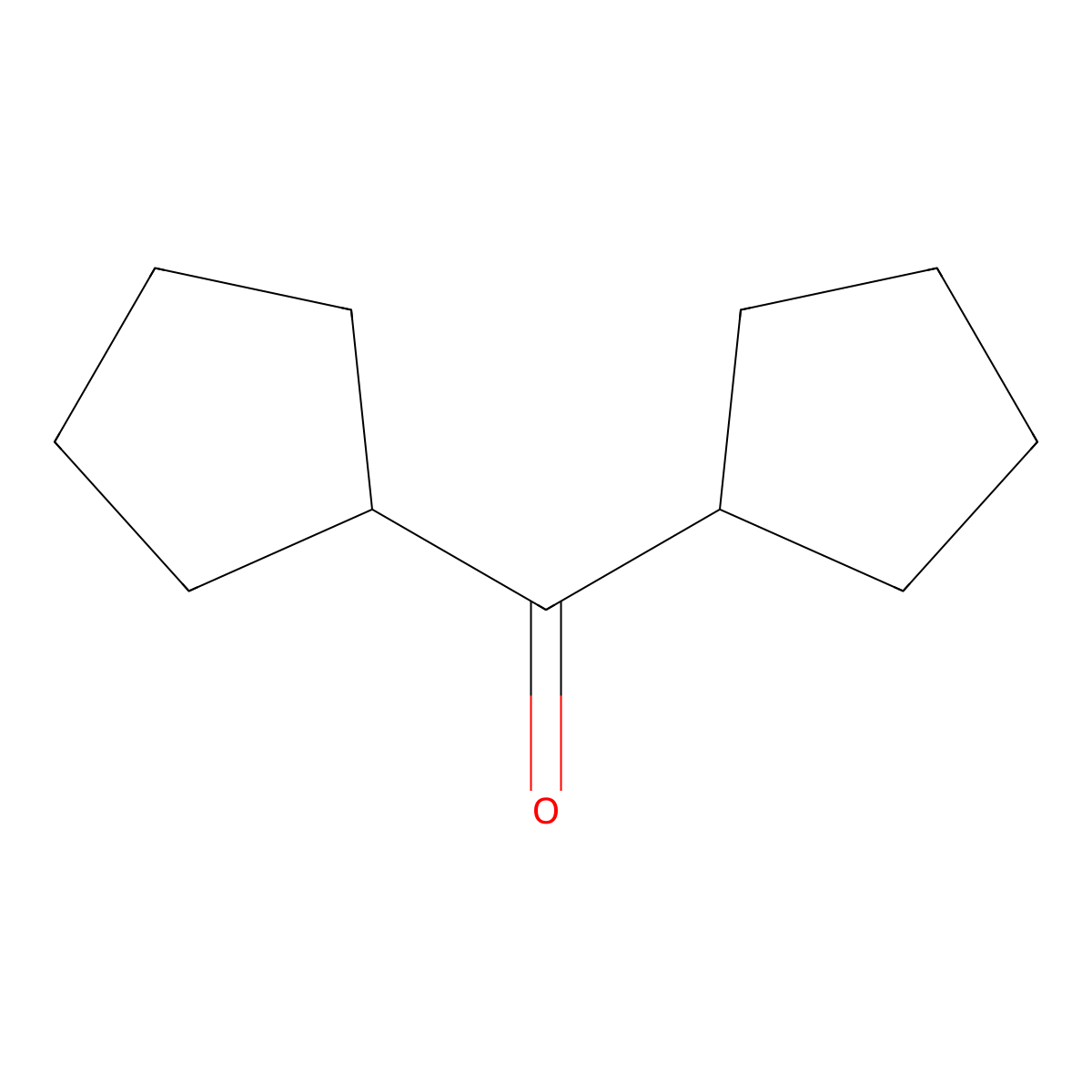 Dicyclopentylmethanone molecular structure, CAS 17610-48-9