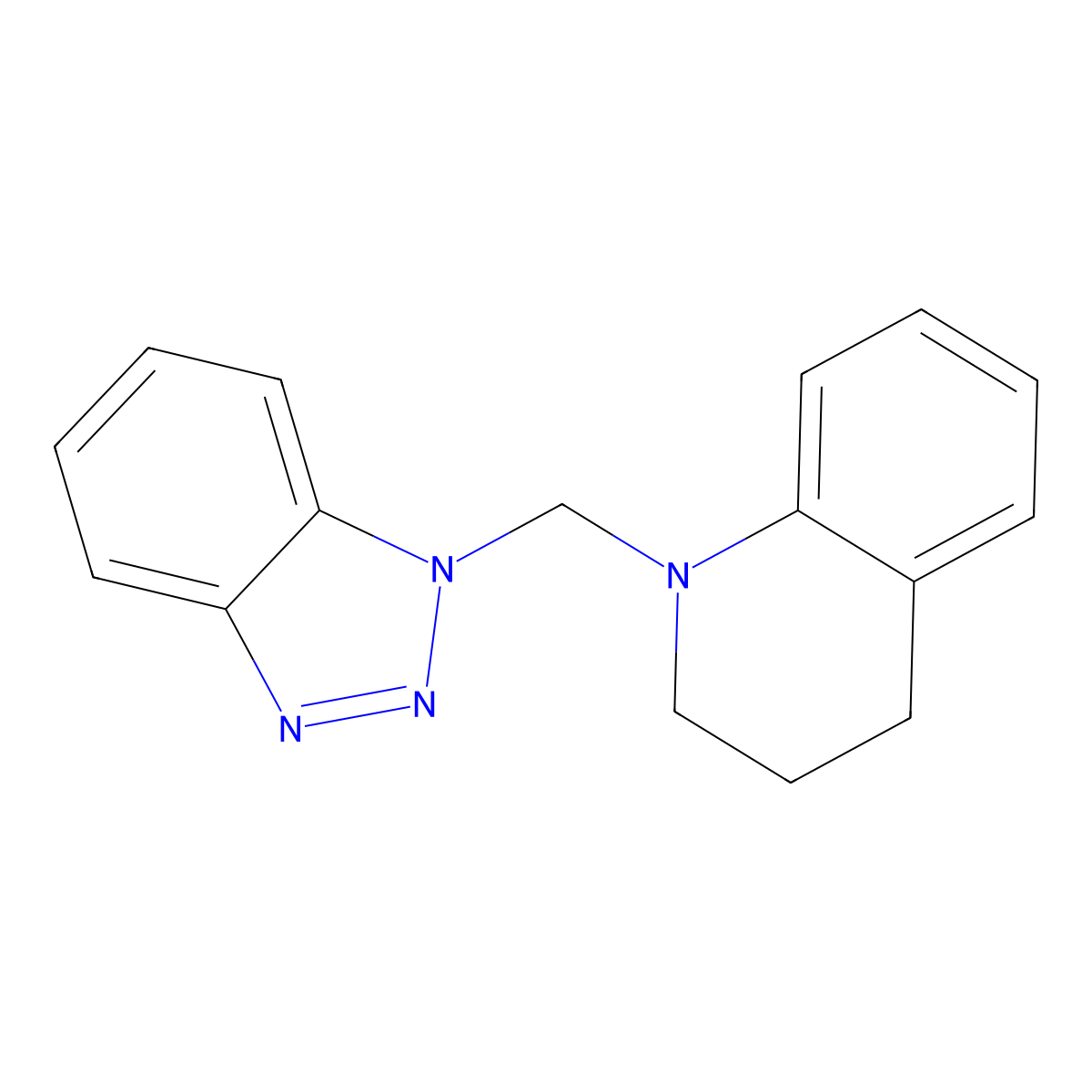 1-(1H-1,2,3-Benzotriazol-1-ylmethyl)-1,2,3,4-tetrahydroquinoline molecular structure, CAS 176103-90-5