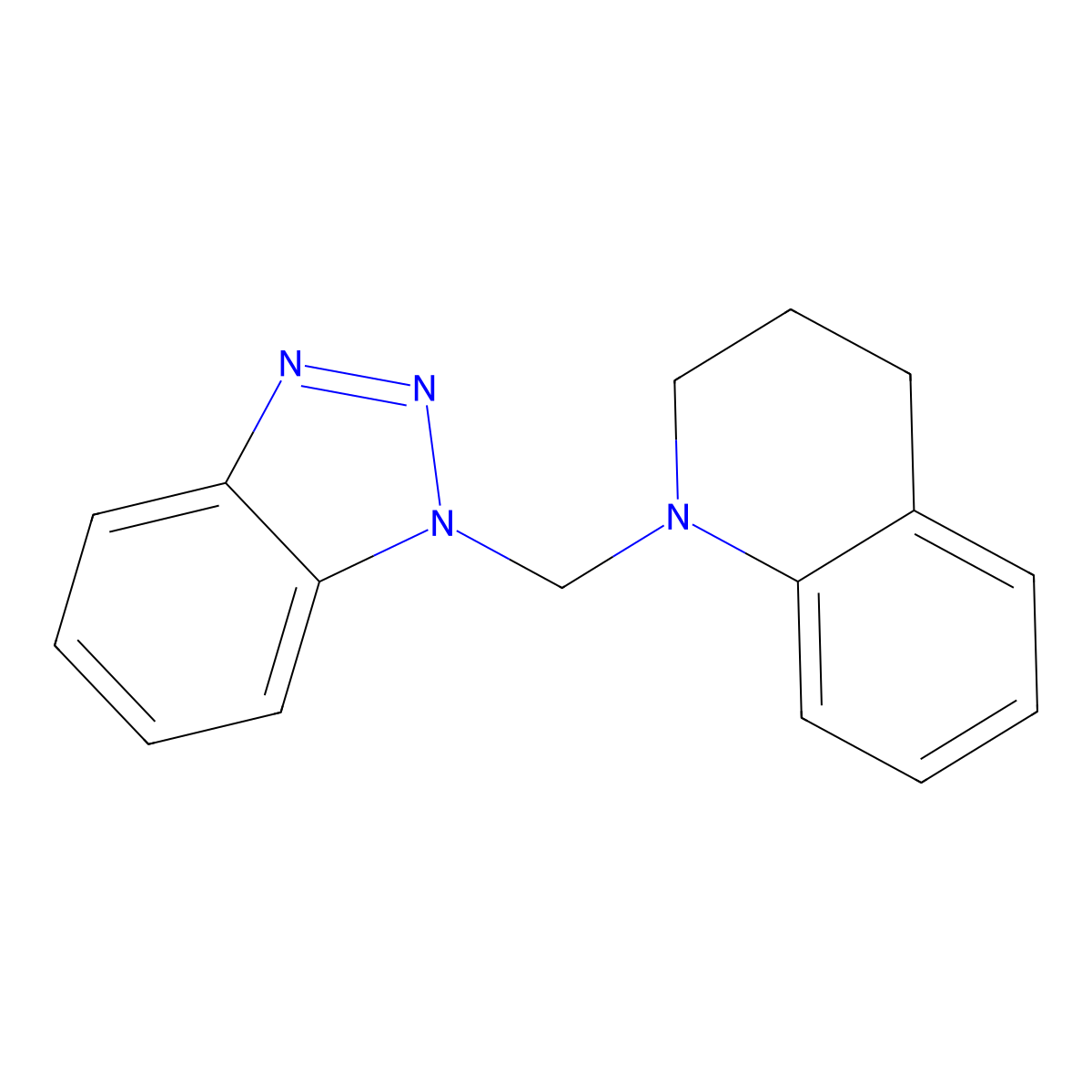 1-(1H-1,2,3-Benzotriazol-1-ylmethyl)-1,2,3,4-tetrahydroquinoline molecular structure, CAS 176103-90-5