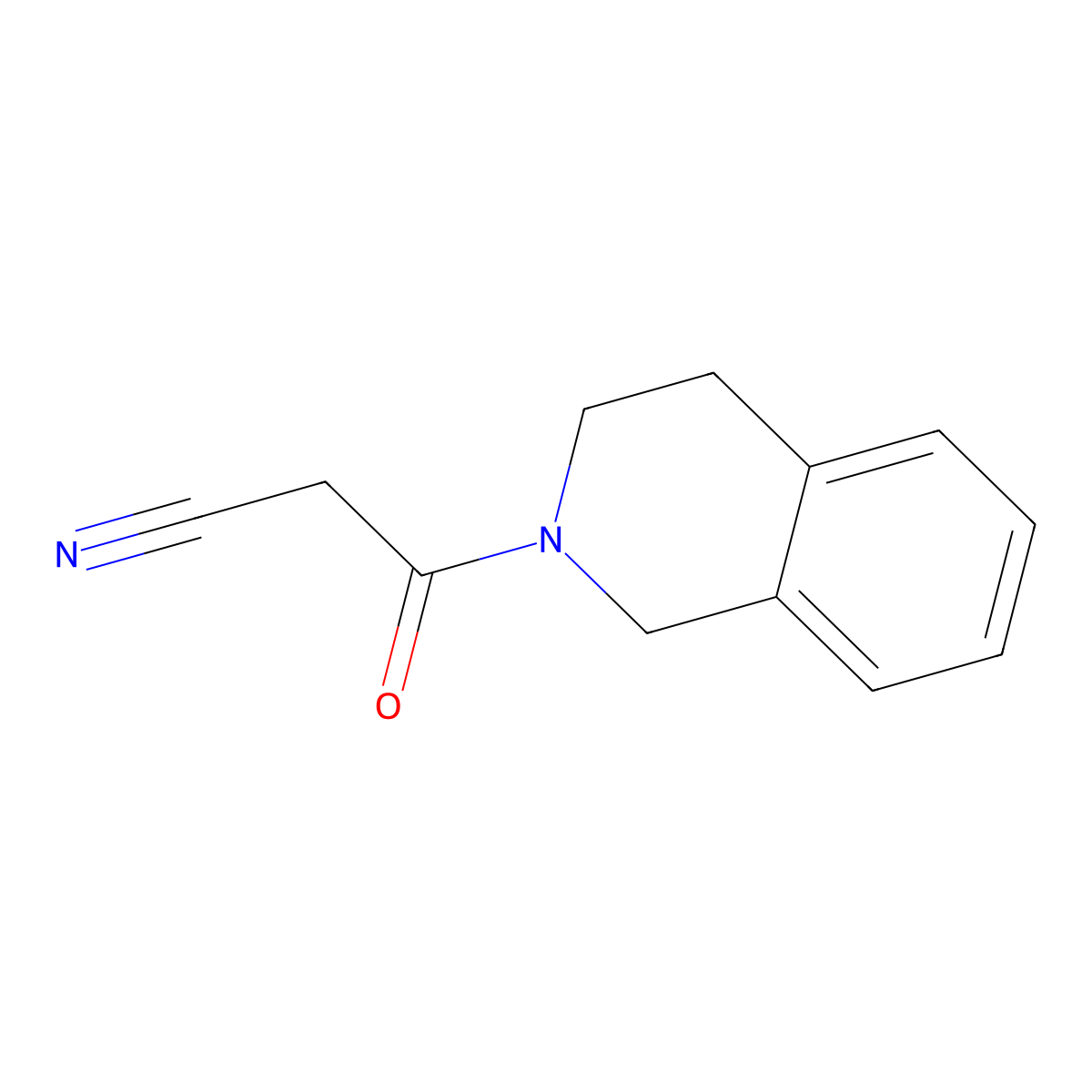 3-(3,4-dihydroisoquinolin-2(1H)-yl)-3-oxopropanenitrile molecular structure, CAS 17613-25-1