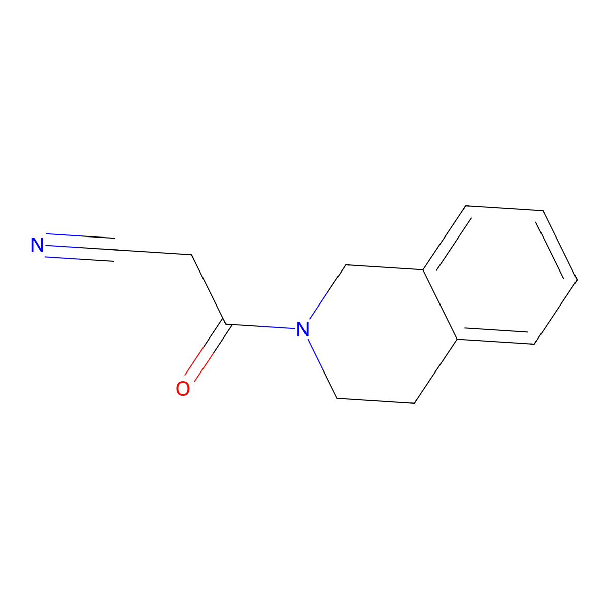 3-(3,4-dihydroisoquinolin-2(1H)-yl)-3-oxopropanenitrile molecular structure, CAS 17613-25-1