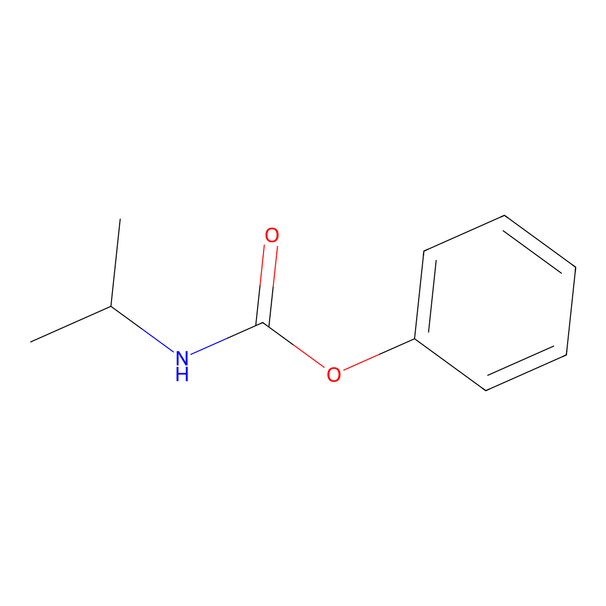 (1-Methylethyl)carbamic Acid Phenyl Ester molecular structure, CAS 17614-10-7