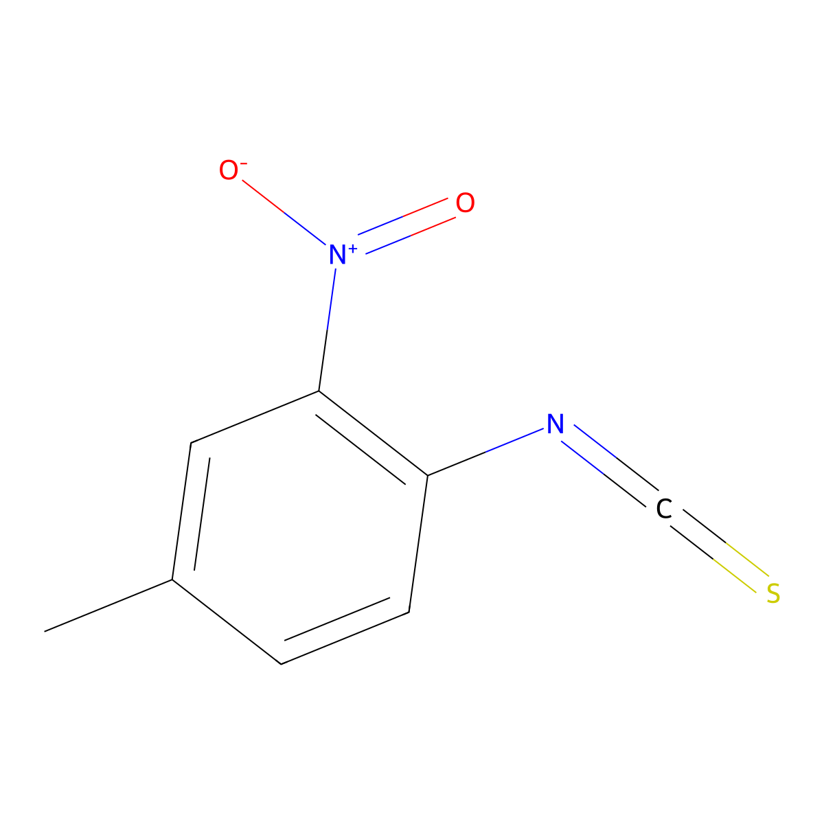 4-Methyl-2-nitrophenyl isothiocyanate molecular structure, CAS 17614-74-3
