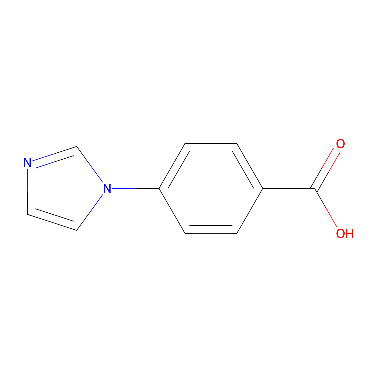 4-(1-Imidazolyl)benzoic Acid molecular structure, CAS 17616-04-5