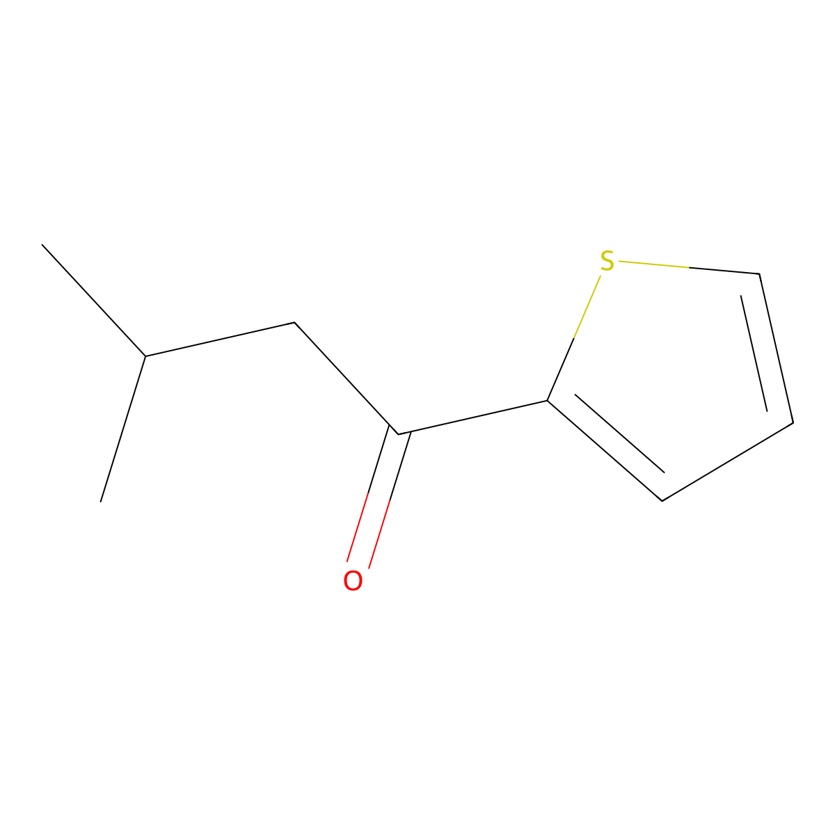3-Methyl-1-(thiophen-2-yl)butan-1-one molecular structure, CAS 17616-98-7