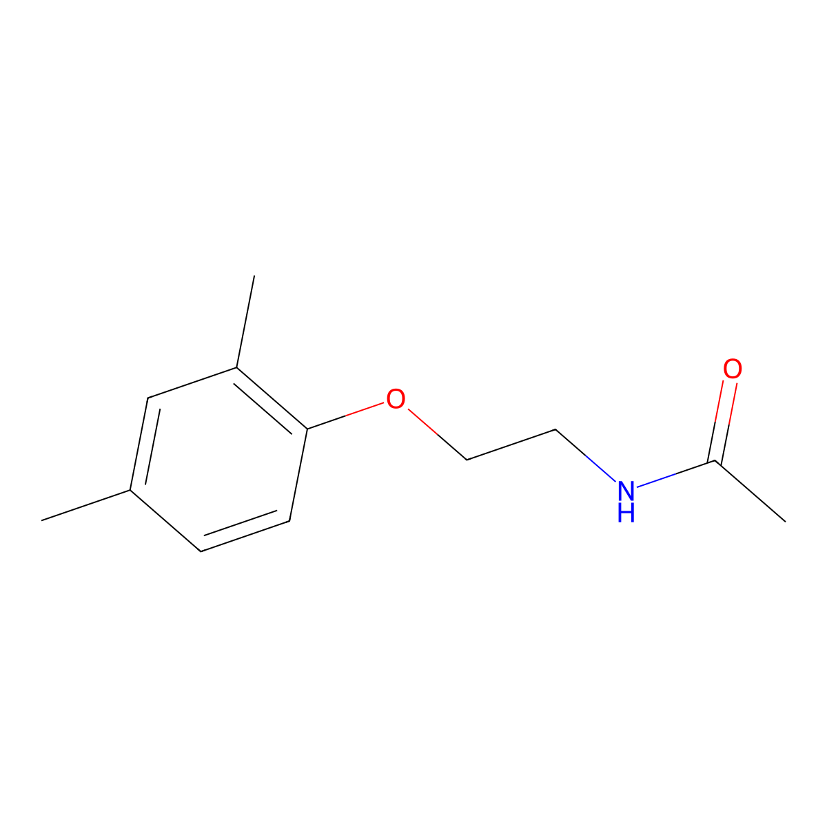 N-[2-(2,4-dimethylphenoxy)ethyl]acetamide molecular structure, CAS 176162-01-9