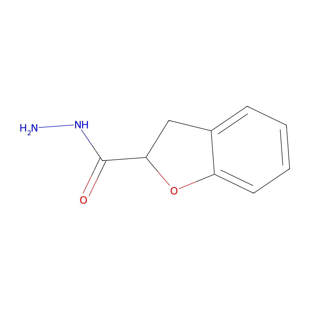 2,3-Dihydro-1-benzofuran-2-carbohydrazide molecular structure, CAS 176179-03-6