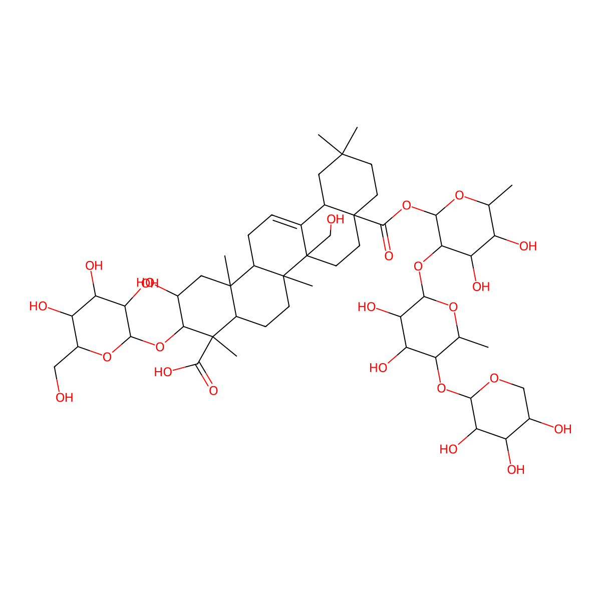Polygalasaponin Xxviii molecular structure, CAS 176182-01-7