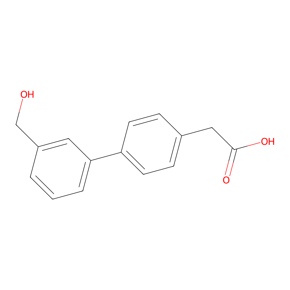 3'-(Hydroxymethyl)-biphenyl-4-acetic acid molecular structure, CAS 176212-50-3