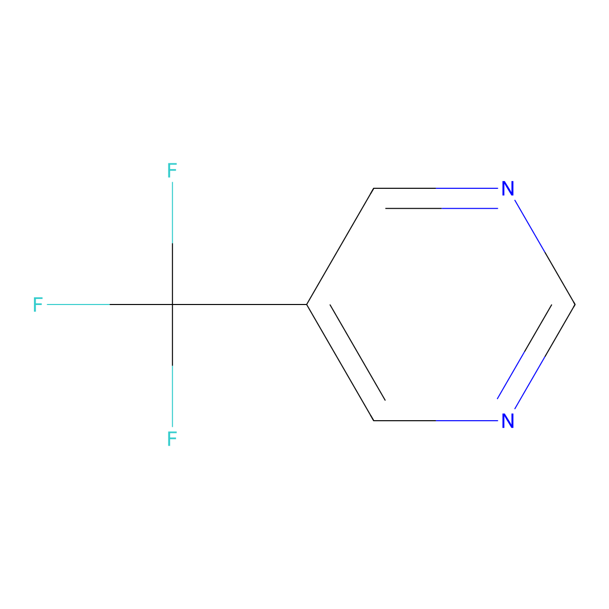 5-(Trifluoromethyl)pyrimidine molecular structure, CAS 176214-12-3