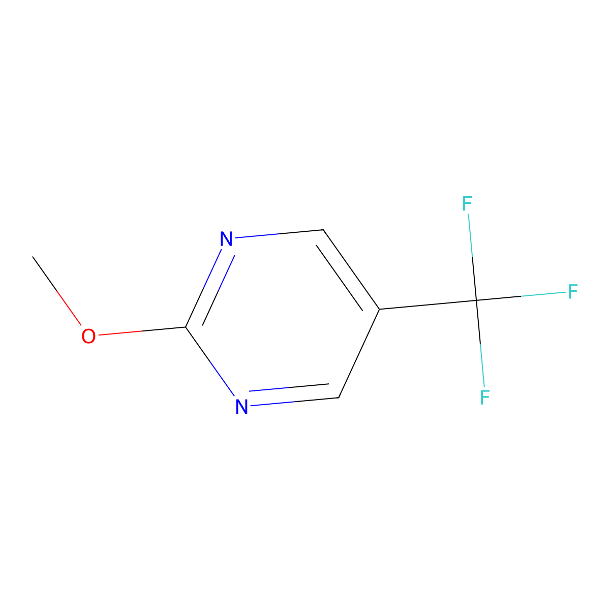 2-Methoxy-5-(trifluoromethyl)pyrimidine molecular structure, CAS 176214-14-5