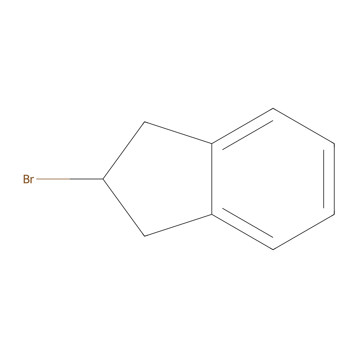 2-bromo-2,3-dihydro-1H-indene molecular structure, CAS 17623-96-0