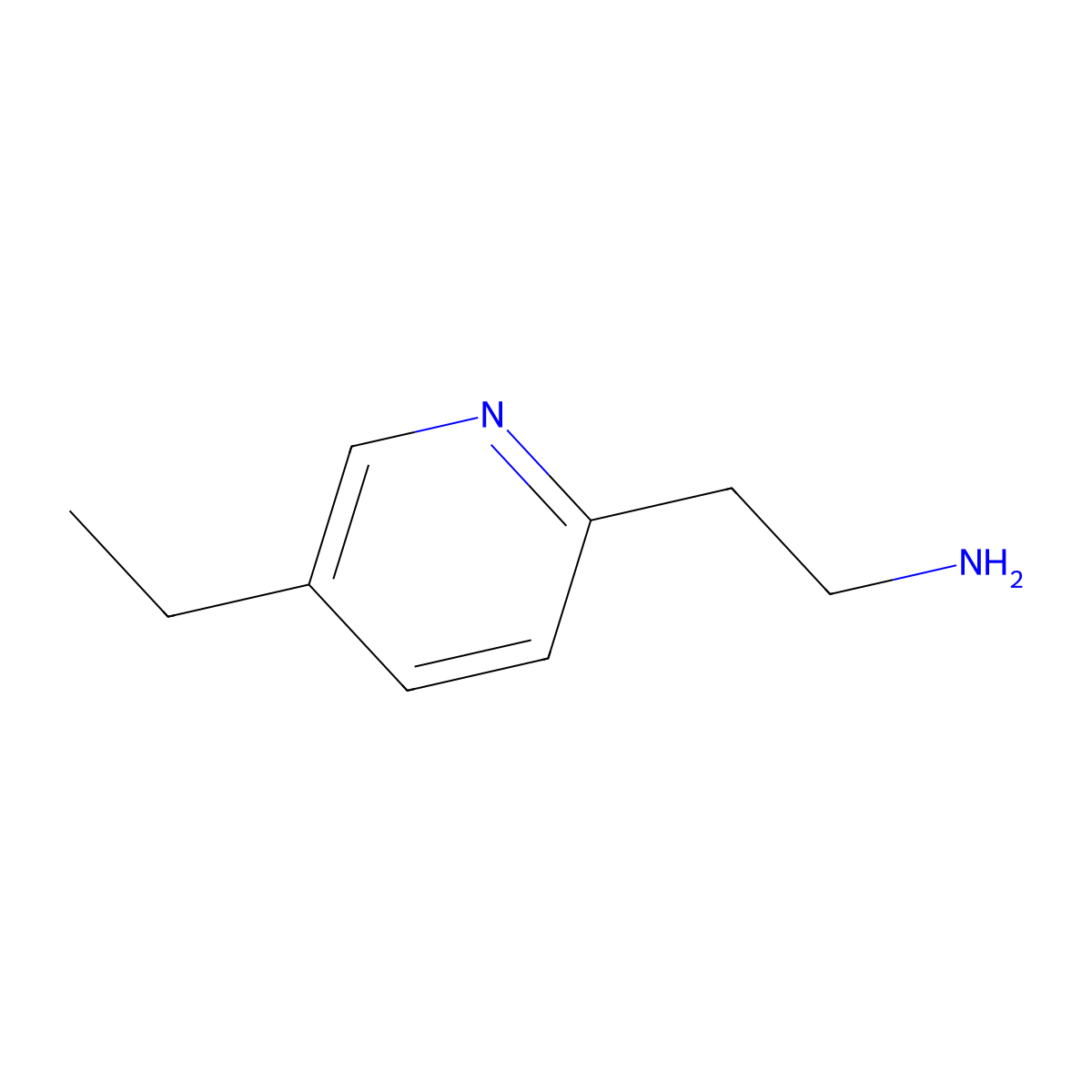 2-(5-Ethylpyridin-2-YL)ethanamine molecular structure, CAS 17624-15-6