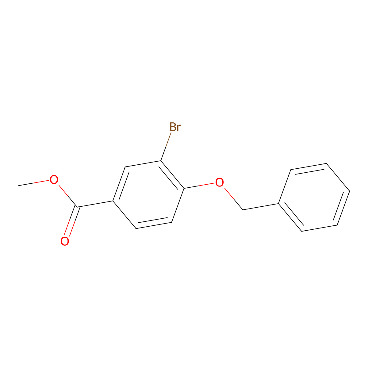 Methyl 4-(benzyloxy)-3-bromobenzoate molecular structure, CAS 176240-84-9