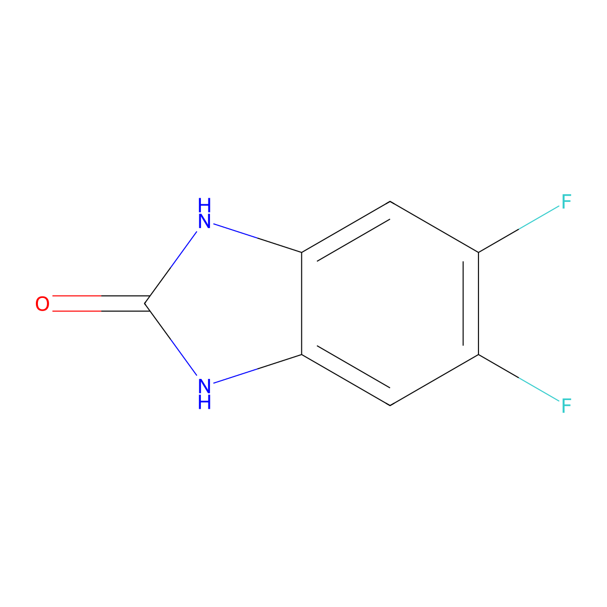5,6-difluoro-1H-benzo[d]imidazol-2(3H)-one molecular structure, CAS 176244-21-6