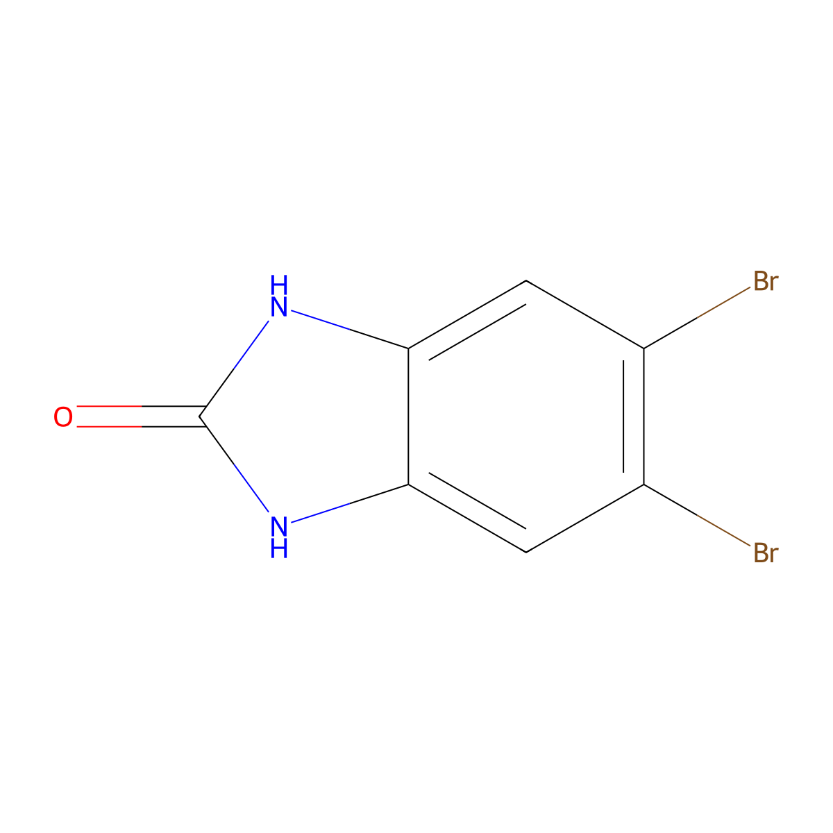 5,6-dibromo-2,3-dihydro-1H-1,3-benzodiazol-2-one molecular structure, CAS 176244-22-7