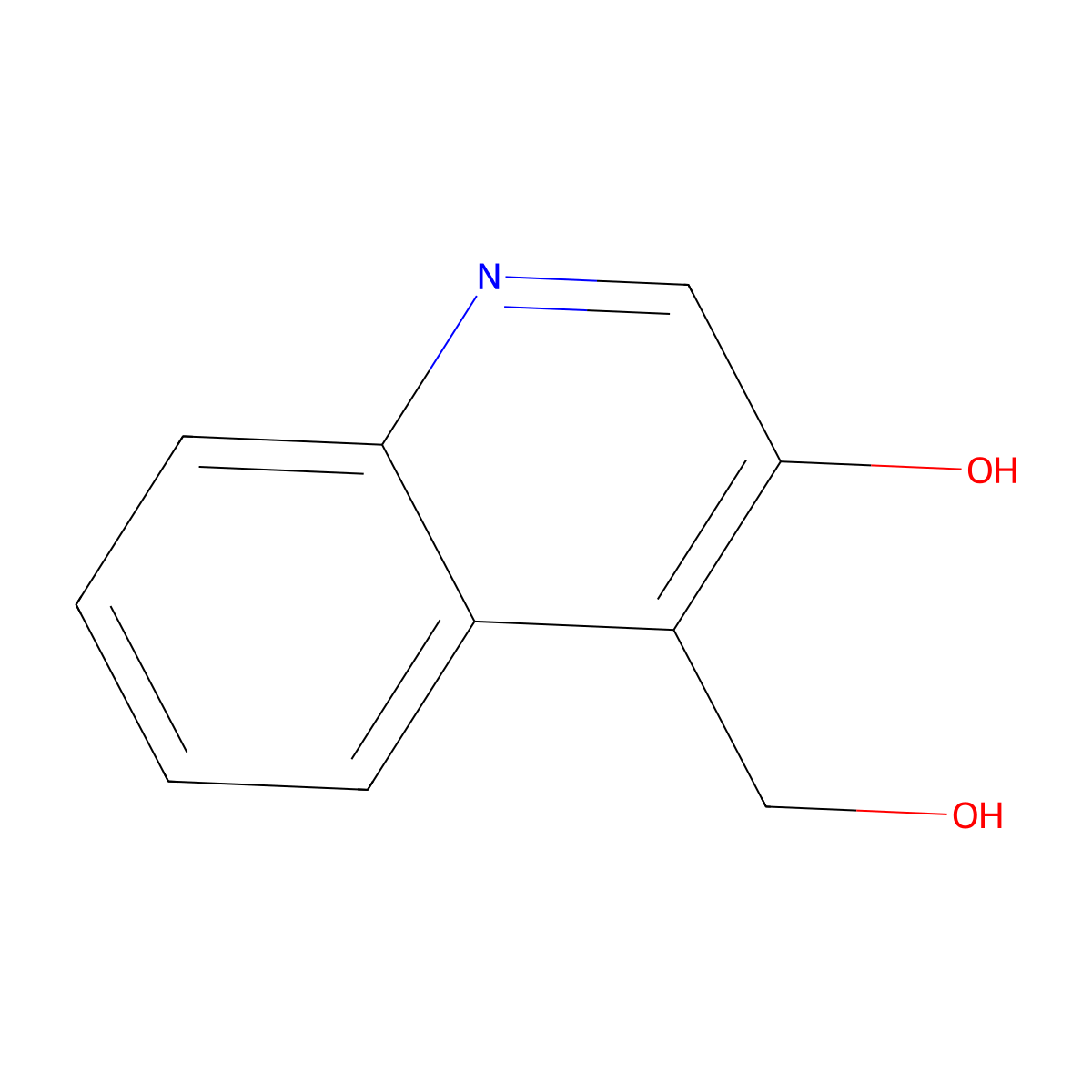 4-(Hydroxymethyl)quinolin-3-ol molecular structure, CAS 176259-61-3