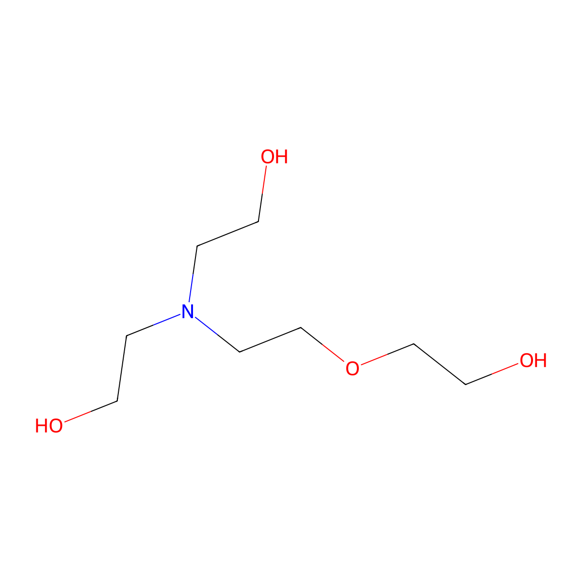 2,2'-((2-(2-Hydroxyethoxy)ethyl)imino)bisethanol molecular structure, CAS 17626-34-5