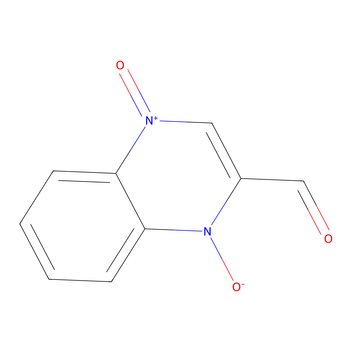 2-Quinoxalinecarboxaldehyde N,N'-dioxide molecular structure, CAS 17626-51-6