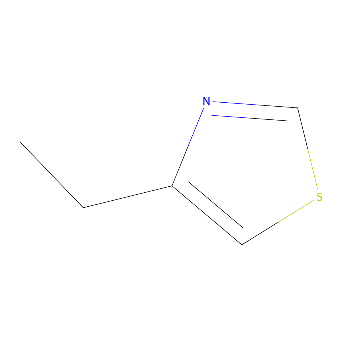 4-Ethyl-1,3-thiazole molecular structure, CAS 17626-72-1