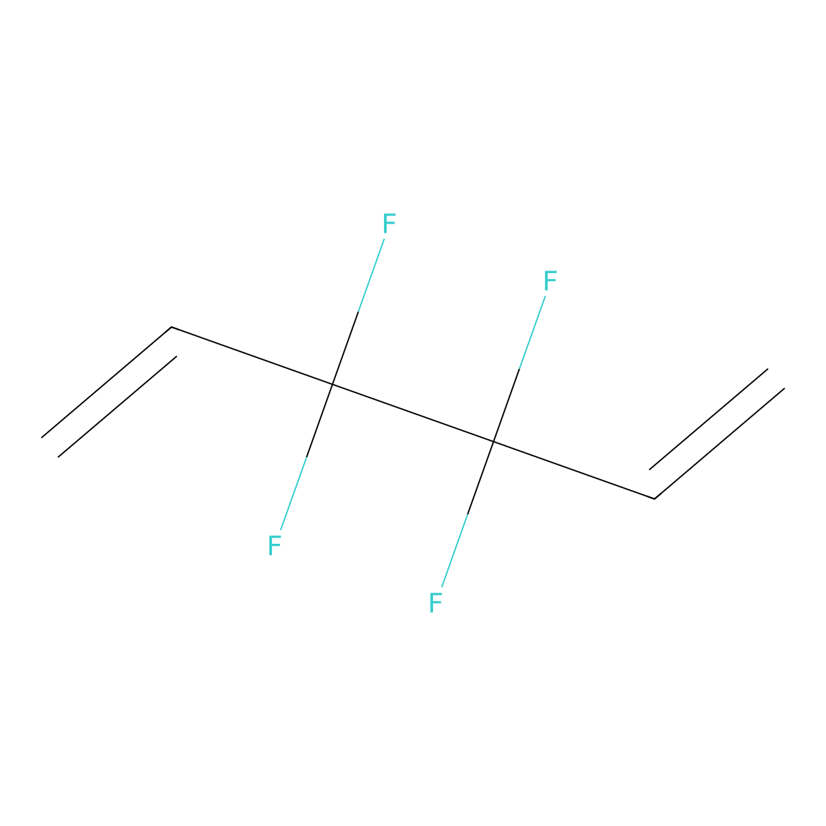 3,3,4,4-Tetrafluorohexa-1,5-diene molecular structure, CAS 1763-21-9