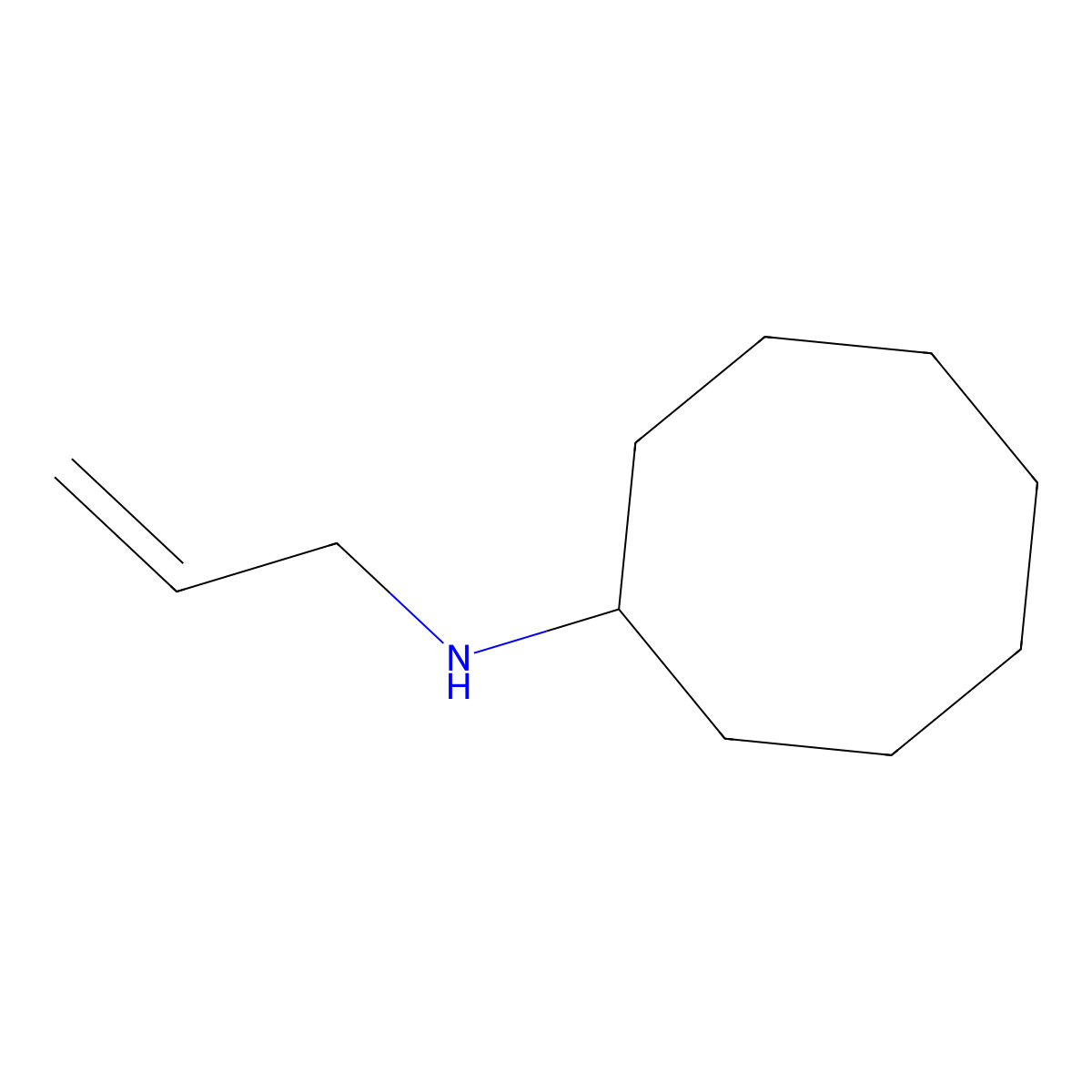 N-(prop-2-en-1-yl)cyclooctanamine molecular structure, CAS 17630-23-8