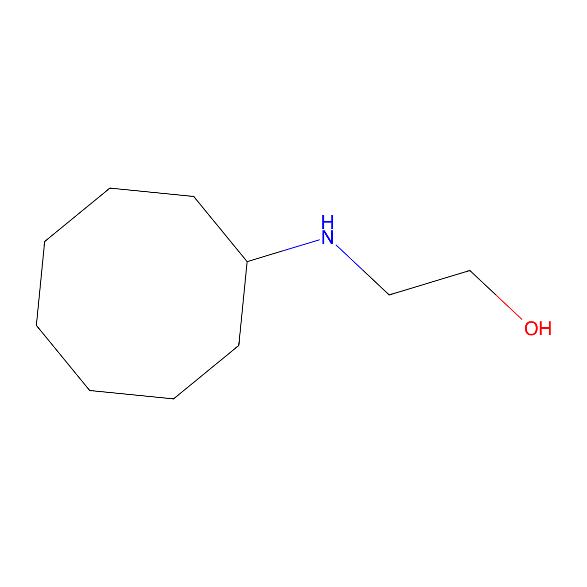 2-(Cyclooctylamino)ethan-1-ol molecular structure, CAS 17630-28-3