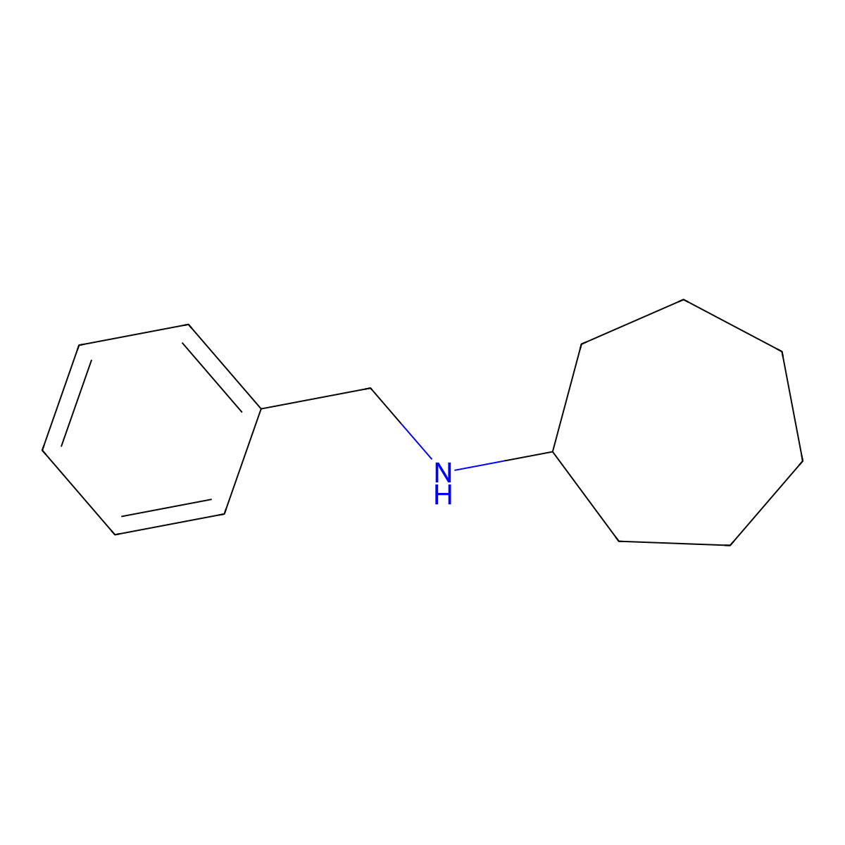 N-benzylcycloheptanamine molecular structure, CAS 17630-30-7