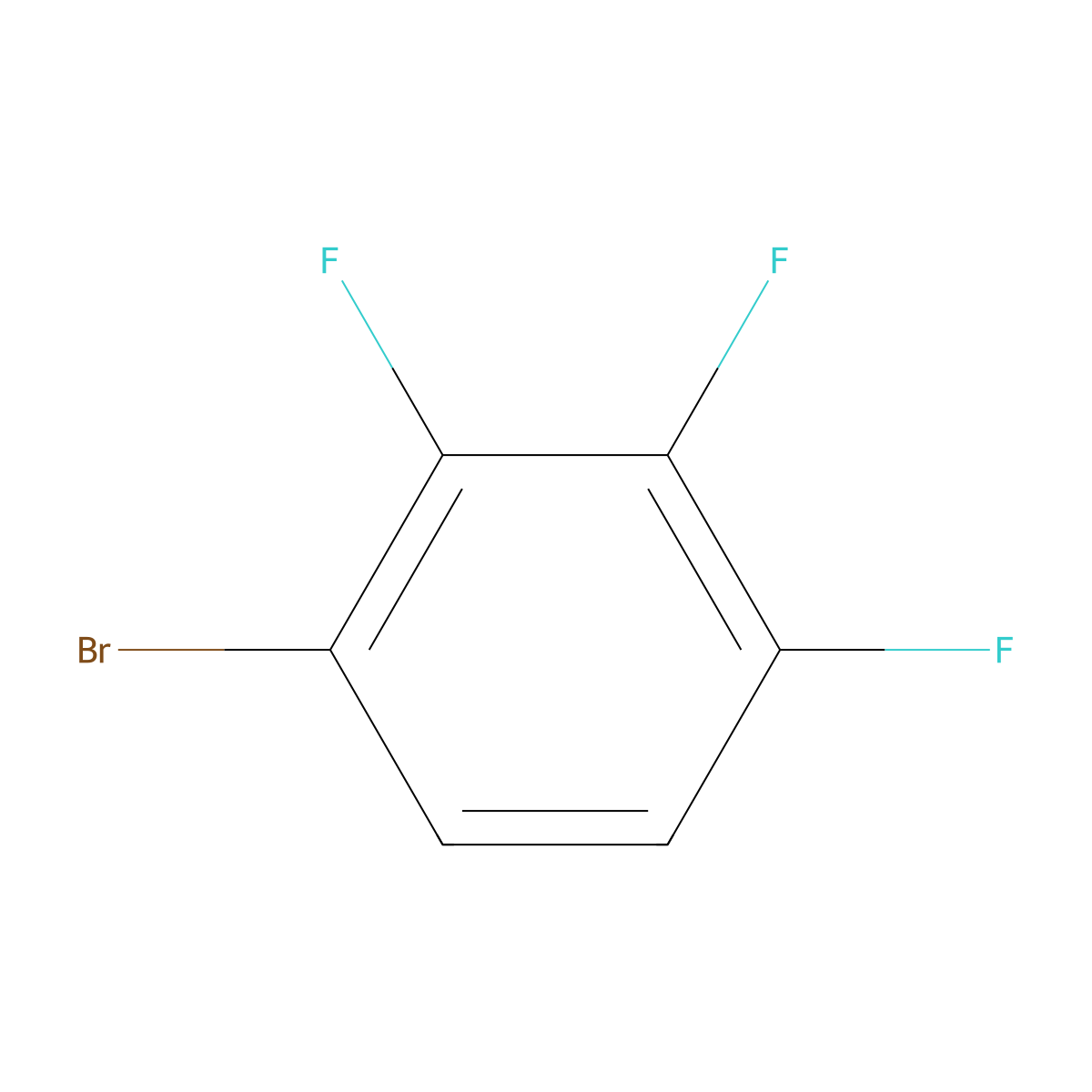 1-Bromo-2,3,4-trifluorobenzene molecular structure, CAS 176317-02-5