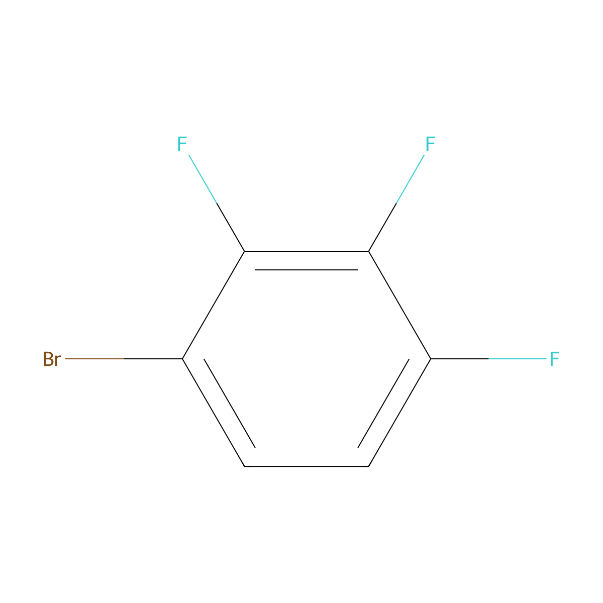 1-Bromo-2,3,4-trifluorobenzene molecular structure, CAS 176317-02-5