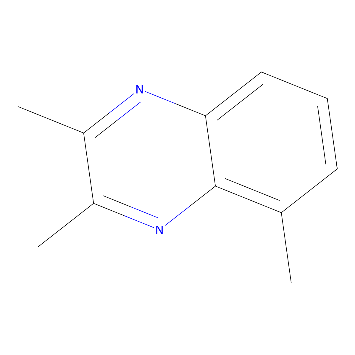 2,3,5-Trimethylquinoxaline molecular structure, CAS 17635-19-7
