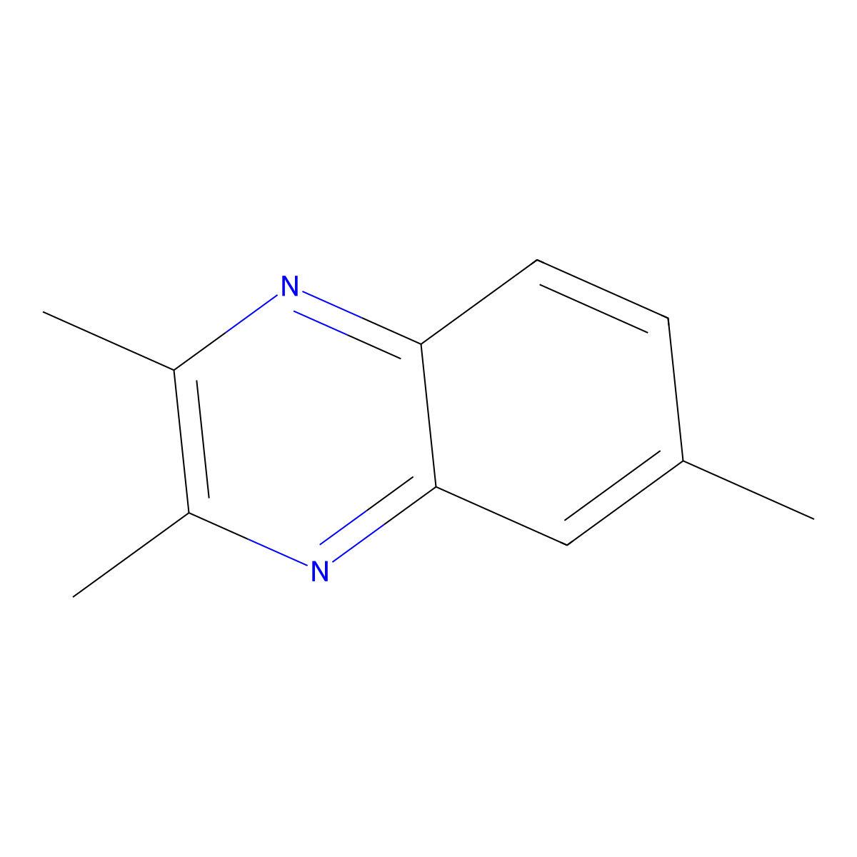 Quinoxaline, 2,3,6-trimethyl- molecular structure, CAS 17635-21-1