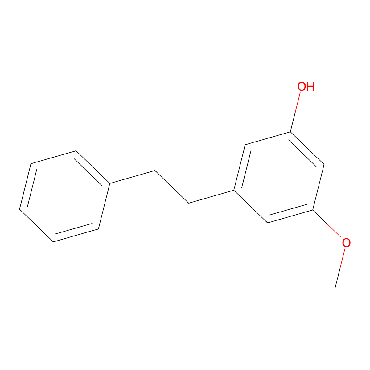 3-Methoxy-5-(2-phenylethyl)phenol molecular structure, CAS 17635-59-5