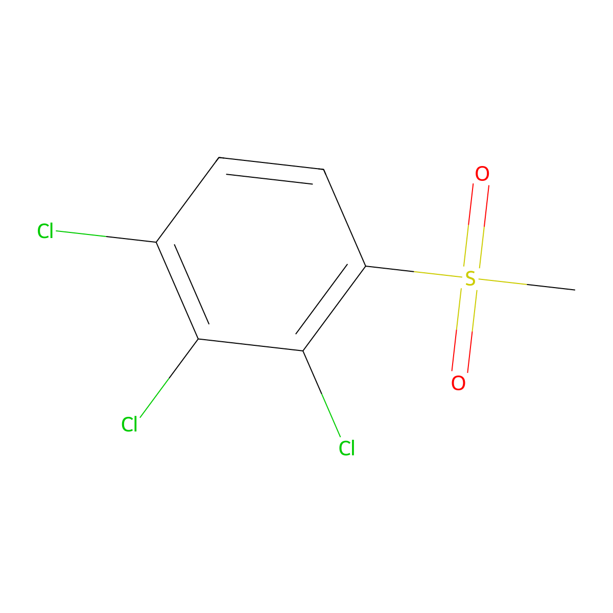 1,2,3-Trichloro-4-(methylsulfonyl)benZene molecular structure, CAS 176375-98-7