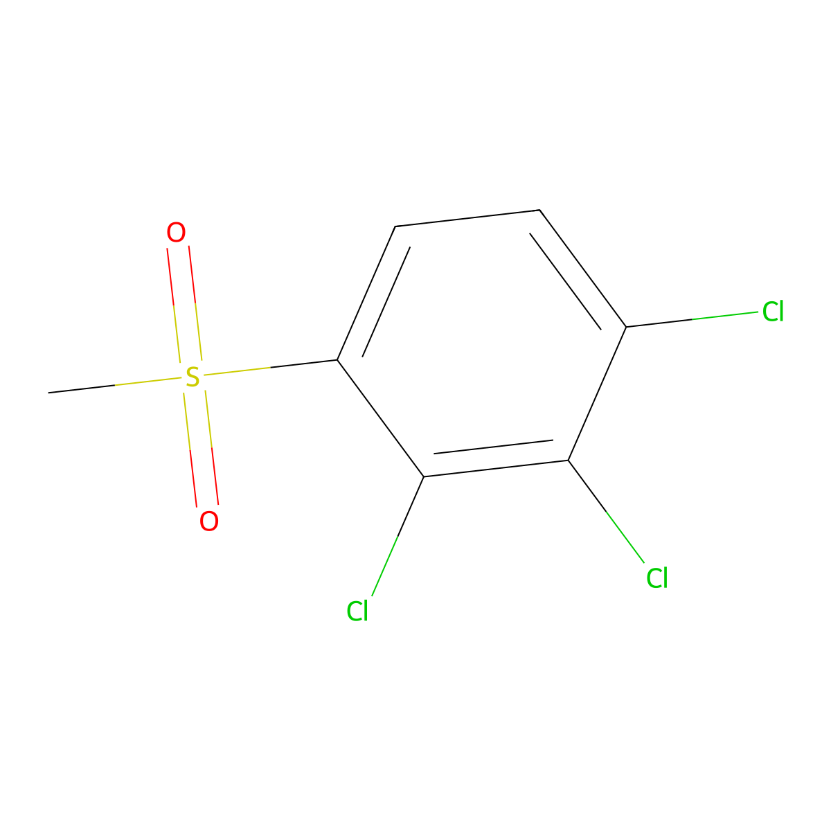 1,2,3-Trichloro-4-(methylsulfonyl)benZene molecular structure, CAS 176375-98-7