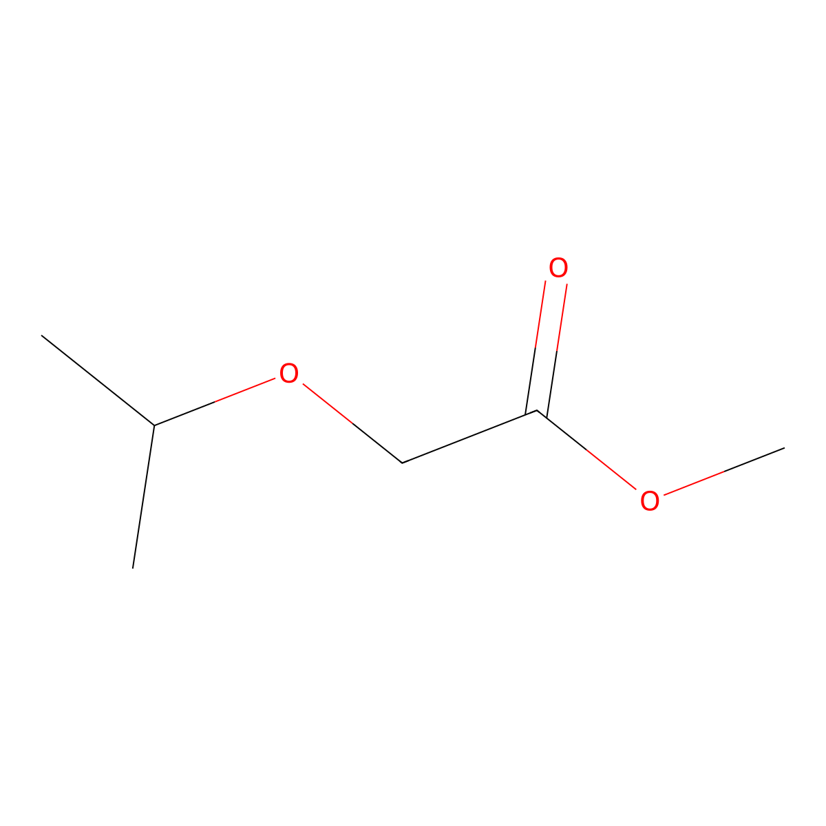 Methyl 2-(propan-2-yloxy)acetate molecular structure, CAS 17639-73-5
