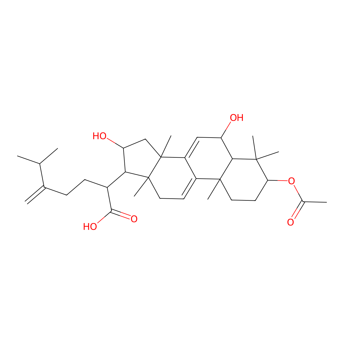 6alpha-Hydroxydehydropachymic acid molecular structure, CAS 176390-67-3