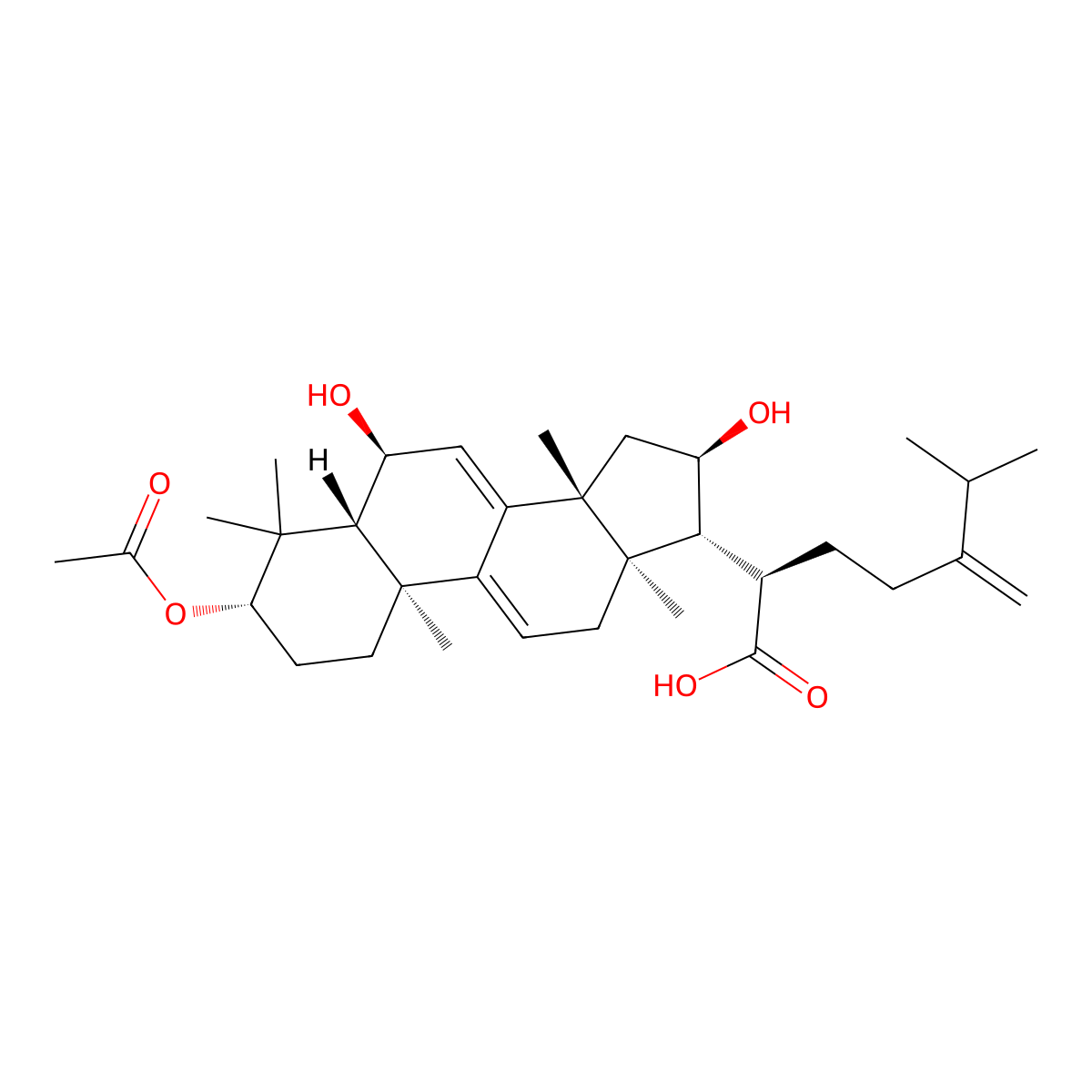 6alpha-Hydroxydehydropachymic acid molecular structure, CAS 176390-67-3