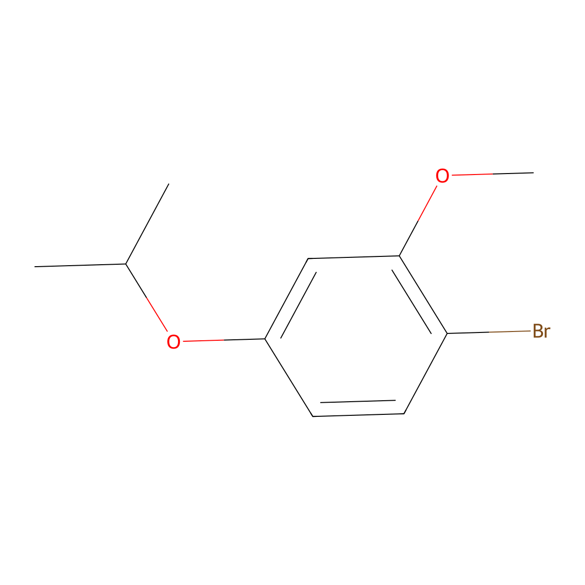 1-Bromo-4-isopropoxy-2-methoxybenzene molecular structure, CAS 176391-61-0