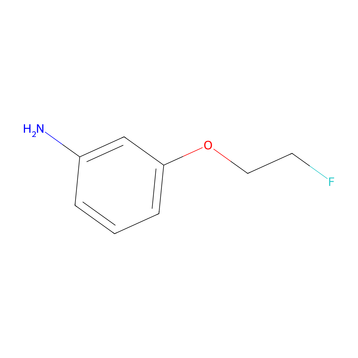 3-(2-Fluoroethoxy)benzenamine molecular structure, CAS 1764-82-5