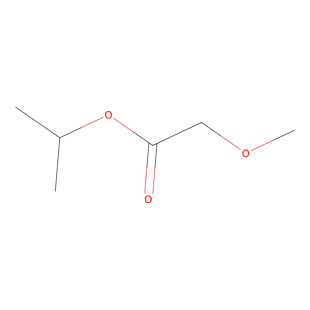 1-Methylethyl 2-methoxyacetate molecular structure, CAS 17640-21-0