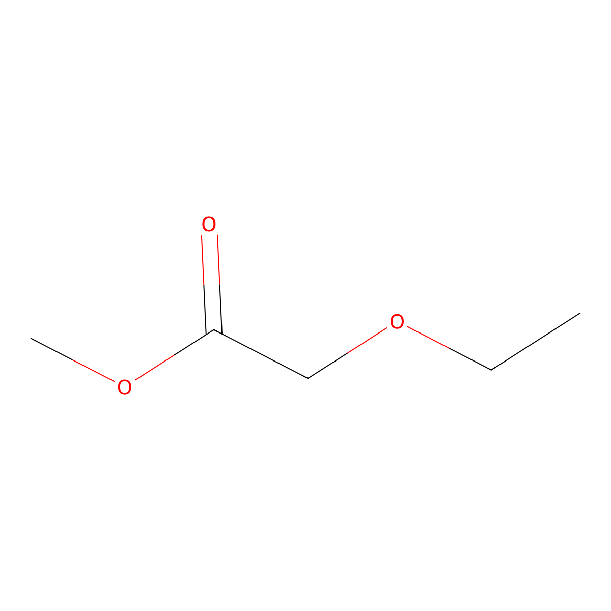 Methyl 2-ethoxyacetate molecular structure, CAS 17640-26-5