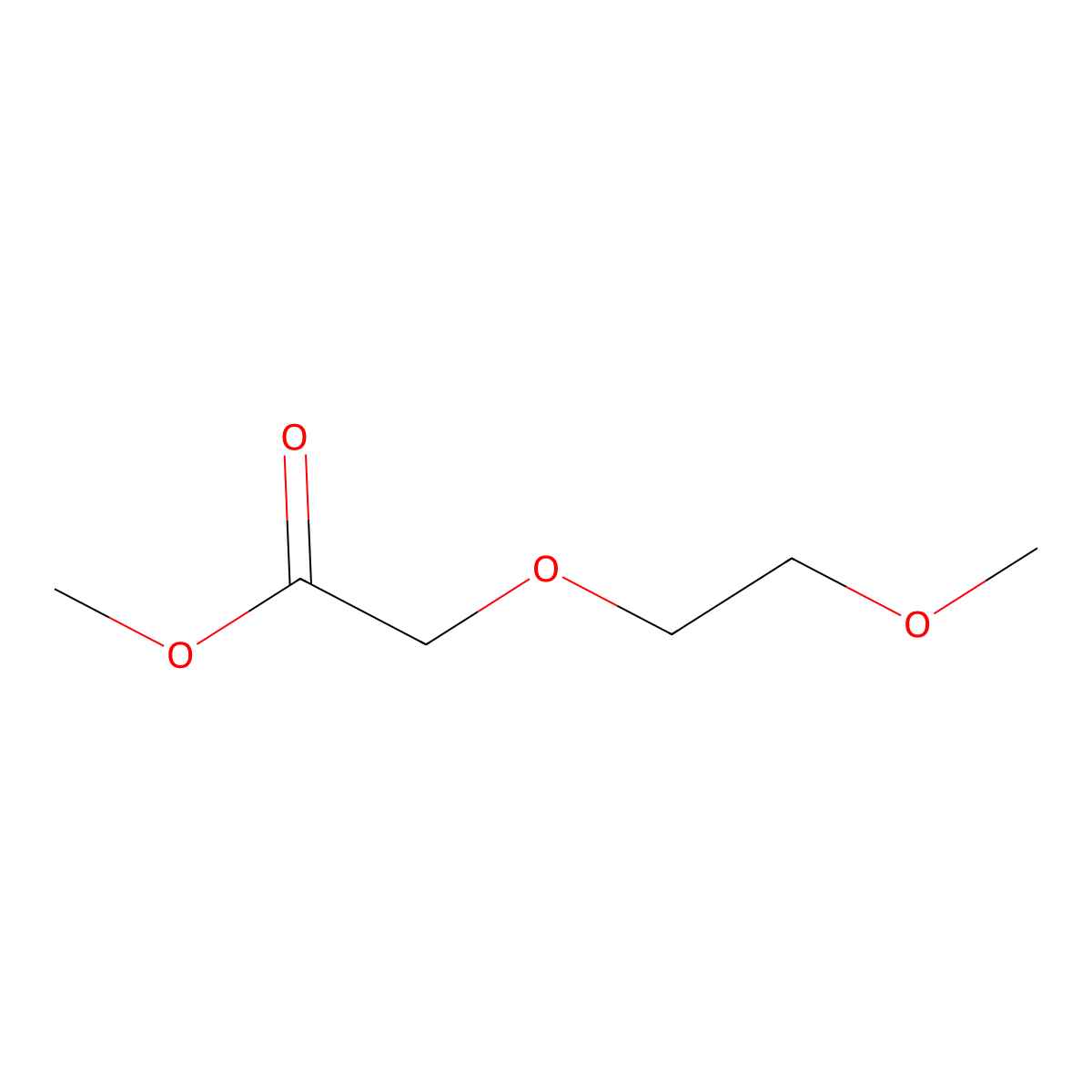 Methyl 2-(2-methoxyethoxy)acetate molecular structure, CAS 17640-28-7